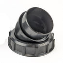 Twis-Loc Valve - 45° Sewer Hose Adapter with Locking Ring