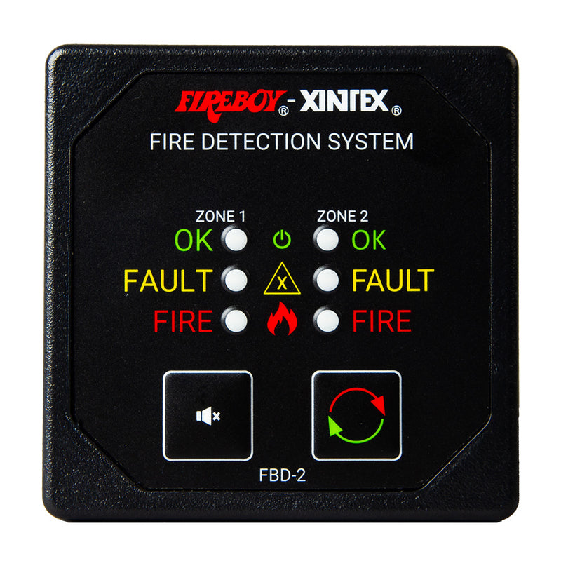 FireboyXintex Two Zone Detection  Alarm Panel  258 Display  1224V DC FBD2R
