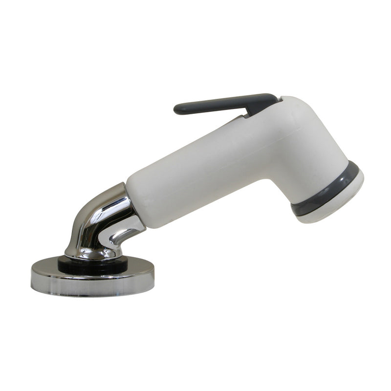 Scandvik Elbow Sprayer  Handle Pull Out  White w6 Hose 10191P