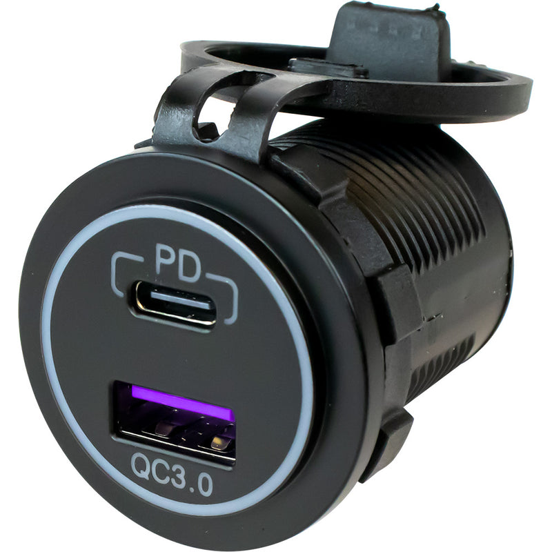 SeaDog USB 30  USBC Power Socket wOut Light 4265101