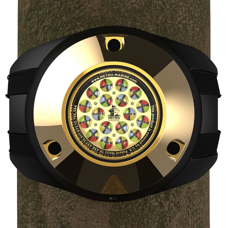 Metro Marine HighOutput Piling Mount Underwater Light wIntelligent Full Spectrum LEDs  RGBW 45 Beam FPMR1FS45