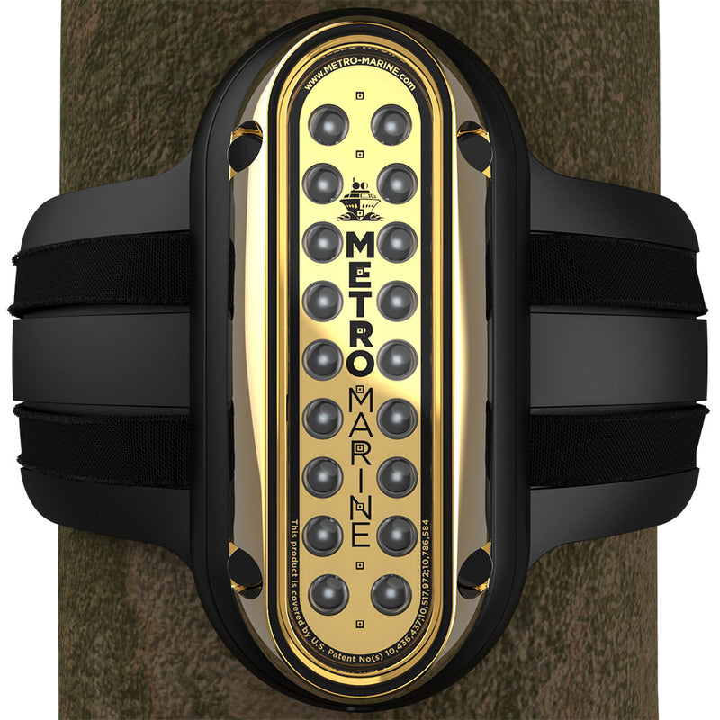 Metro Marine HighOutput Vertical Piling Mount Light wIntelligent Monochromatic LEDs  Green 45 Beam FPME1VG345