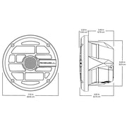 Roswell R Series 77 Marine Speakers  Anthracite Grille  80W RMS  160W Peak Power C9201912