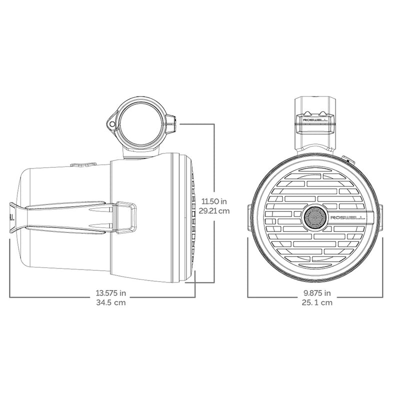 Roswell R1 8 Tower Speakers  White  100W RMS  200W Peak Power C9201710
