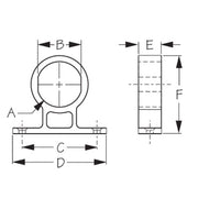 SeaDog Round Power SocketGauge Mounting Bracket 4261051