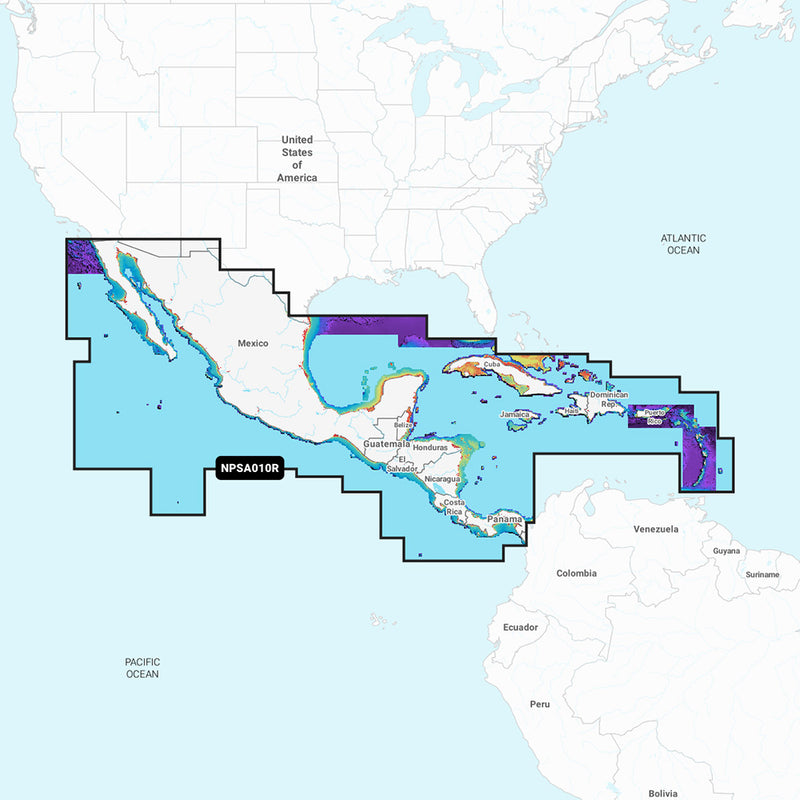 Navionics Platinum NPSA010R  Central America  Caribbean 010C145940