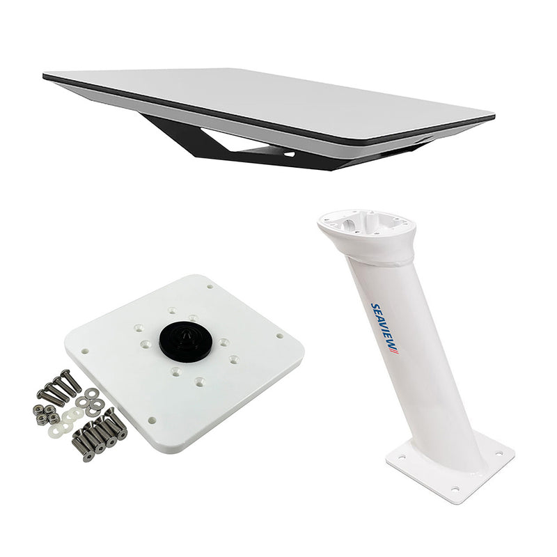 KVH Starlink Flat Panel Kit w16 Seaview Pedestal Mount  ADASTLKA Starlink Top Plate 721048SV16