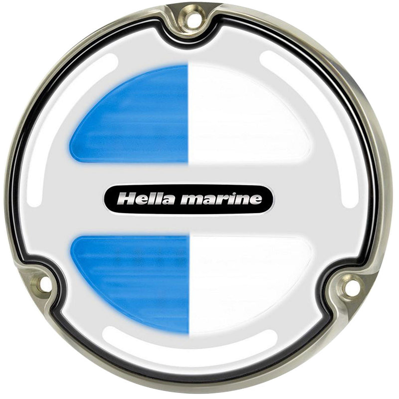 Hella Marine Apelo A3 WhiteBlue Underwater Light  Bronze  White Lens 016830001