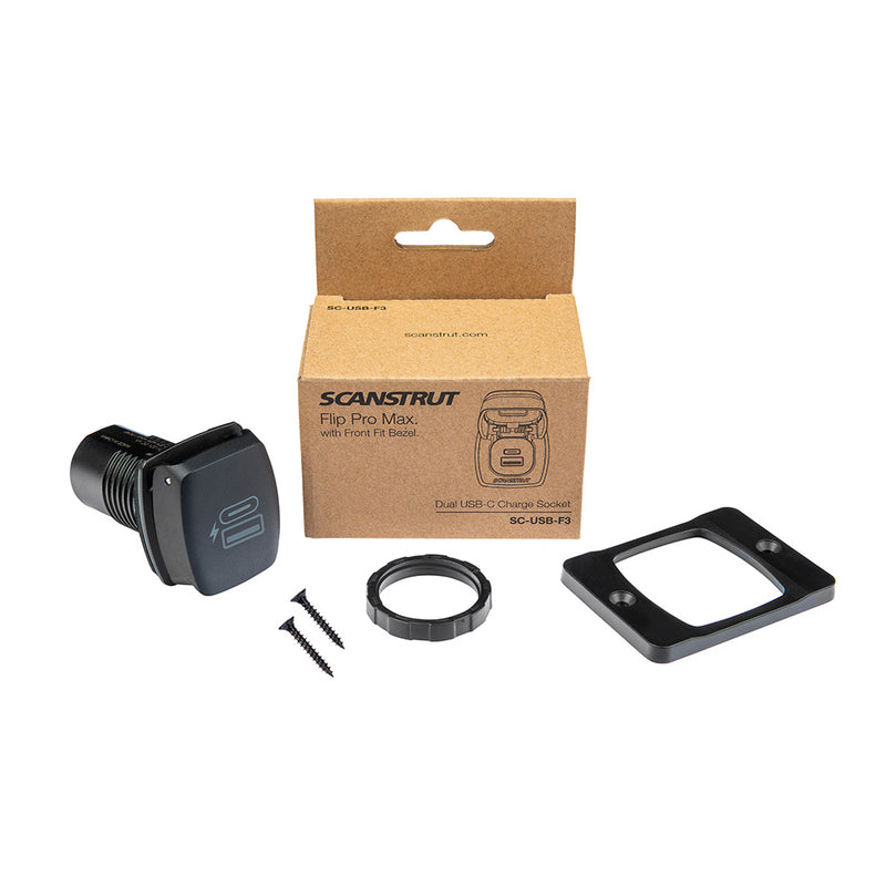 Scanstrut Flip Pro Plus Fast Charge USBA  USBC Socket SCUSBF4