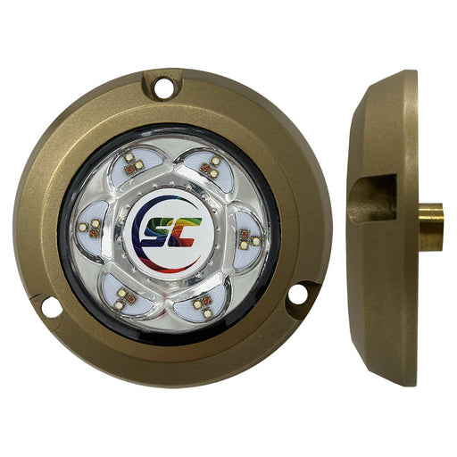 ShadowCaster SC2 Series Bronze Surface Mount Underwater Light  FullColor SC2CCBZSM