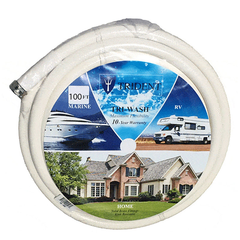 Trident Marine 58 ID x 100 Wash DownCamper Hose wFittings 1680587