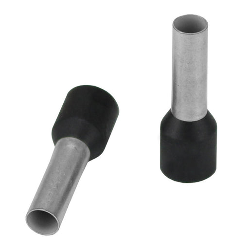 Pacer Black 10 AWG Wire Ferrule  10mm Length  25 Pack TFRL1012MM25