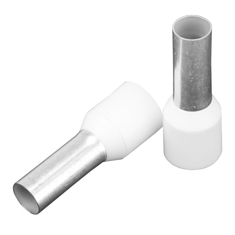Pacer Ivory 8 AWG Wire Ferrule  12mm Length  10 Pack TFRL812MM10