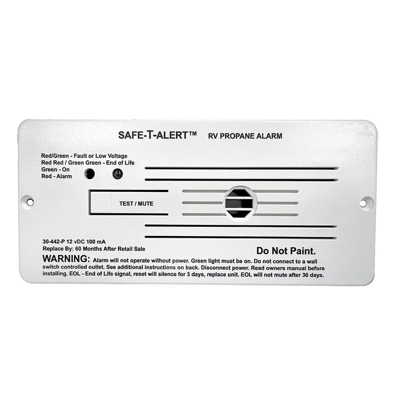 SafeTAlert 30 Series 12V RV Propane Alarm  White 30442PWT
