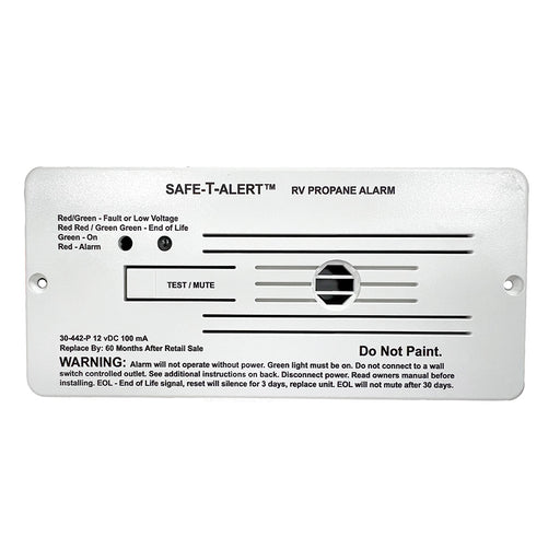 SafeTAlert 30 Series 12V RV Propane Alarm  White 30442PWT