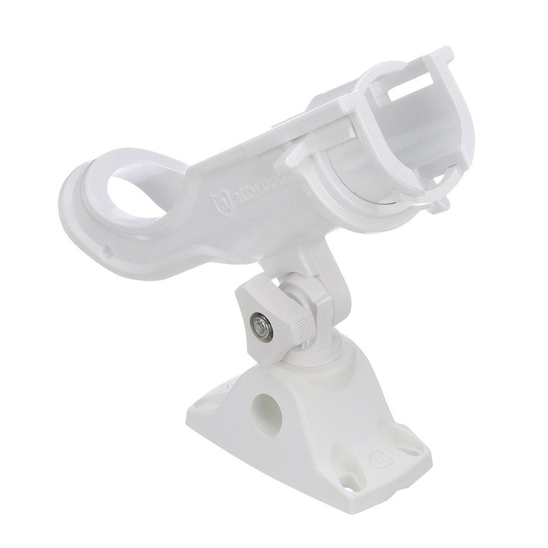 Attwood HeavyDuty Adjustable Rod Holder wCombo Mount  White 5009W4