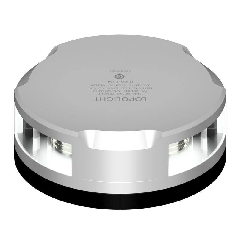 Lopolight Masthead360Degree Light  3NM  Silver Housing wFB Base 201021FB