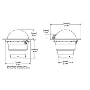 Ritchie SS5000 SuperSport Compass  Flush Mount  Black SS5000