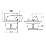 Ritchie F50W Explorer Compass  Flush Mount  White F50W