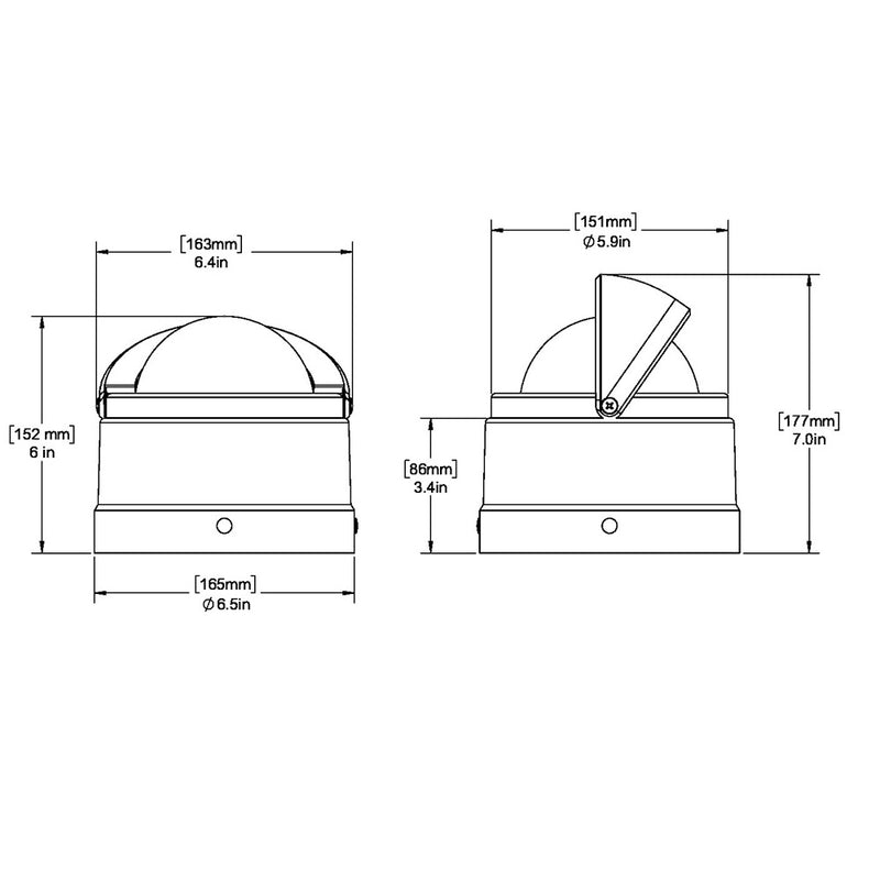 Ritchie DNB200 Navigator Compass  Binnacle Mount  Black DNB200