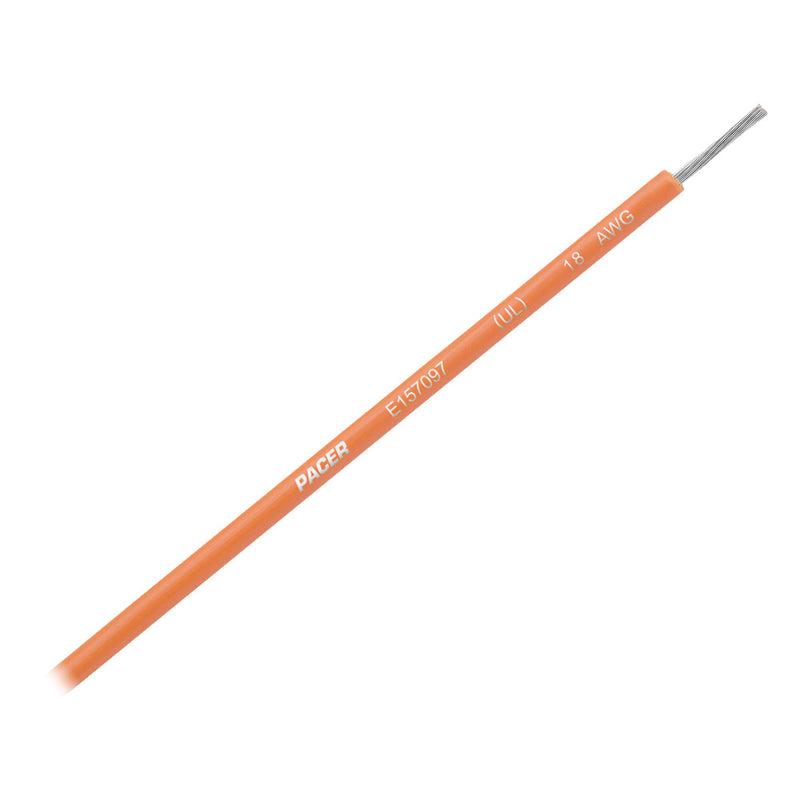 Pacer Orange 18 AWG UL Marine Wire  35 WUL18OR35