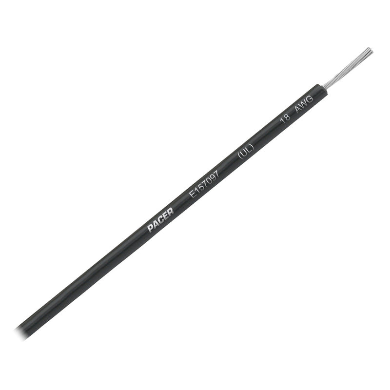 Pacer Black 18 AWG UL Marine Wire  35 WUL18BK35