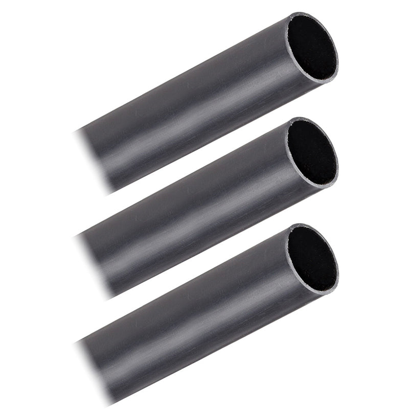 Pacer Battery Cable Heavy Wall Heat Shrink Tubing  34 x 12  Black 3Pieces BHW3412BK3