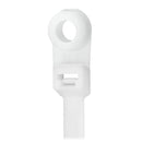 Pacer 8 Cable Tie wMounting Ring  Natural Color  50lb Tensile Strength  2 Bundle Diameter  100 Piece Bag CTMR2S100