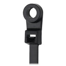Pacer 8 Cable Tie wMounting Ring  Black  50lb Tensile Strength  2 Bundle Diameter  100 Piece Bag CTMR2S100BK