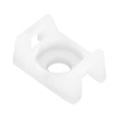Pacer Screw Down Cable Tie Mount  8 Screw Mount Method  Natural Color  100 Pack CTM2S8100
