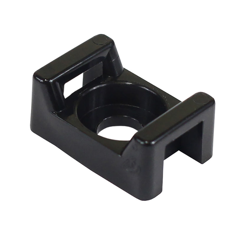 Pacer Screw Down Cable Tie Mount  8 Screw Mount Method  Black  100 Pack CTM2S8BK100