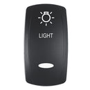 Pacer Actuator  LIGHT fV Series Contura Switches  Black  Laser Etched TopBottom Light EV2LELT