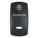 Pacer Actuator  NAVIGATION fV Series Contura Switches  Black  Laser Etched TopBottom Light EV2LENAV