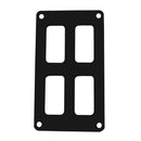 Pacer Switch Panel  2 Switch  2 Row  3 x 475  Black Powder Coated Aluminum PSC22BK