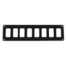 Pacer Switch Panel  8 Switch  1 Row  125 x 275  Black Powder Coated Aluminum PSC81BK