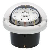 Ritchie HF743W Helmsman Compass  Flush Mount  White HF743W