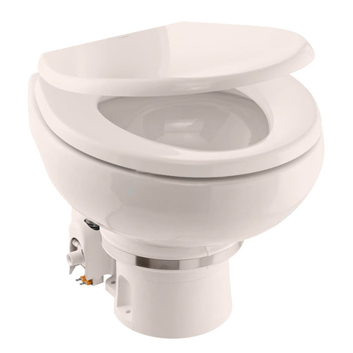 Dometic MasterFlush MF 7120  Bone  Electric Macerating Toilet wOrbit Base  Slow Close Seat  Freshwater  12V 9610007272