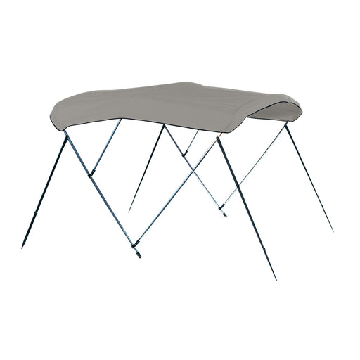 Carver 3 Bow 4681U Bimini Top with Boot  Cadet Grey Acrylic A4681UB10