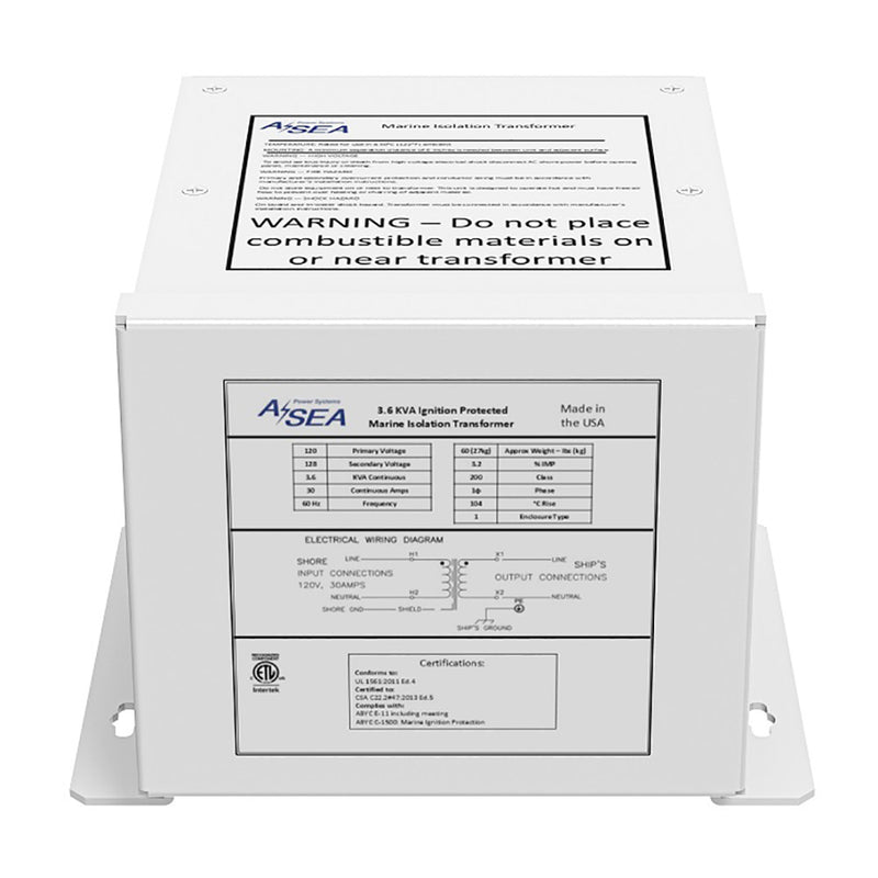 ASEA Power Systems 36 kVA Isolation Transformer 634003