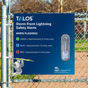 TALOS Standard Lightning Detector w14x14 Safety Information Sign SFD1414PMTB