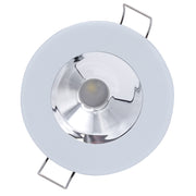 Lumitec Illusion Flush Mount LED Down Light  White  NonDimming  White Housing  Chrome Reflector 117133
