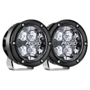 RIGID Industries 360Series RGBW 4 Offroad Spot Beam wRGBW Backlight Pods  Set of 2 36402