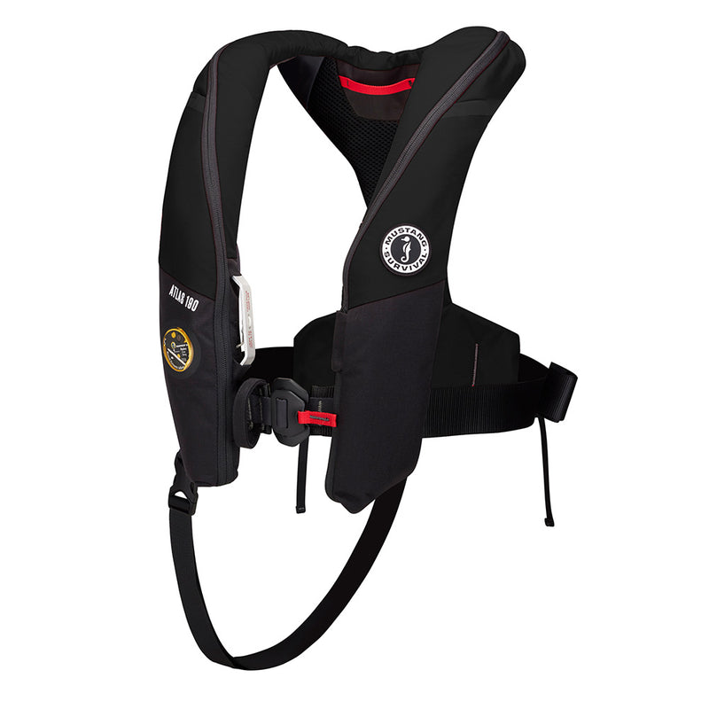 Mustang Atlas 190 DLX Open Ocean Inflatable PFD  Black MD3195E1130