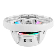 DS18 8 2Way Coaxial Marine Speakers wDigital LED Lights  Bullet Tweeter  White  175W 4Ohm NXLIQ8WH