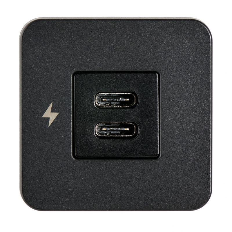 Scanstrut TILE USBC Interior Charging Socket  1224V  Black Bezel SCTILE20