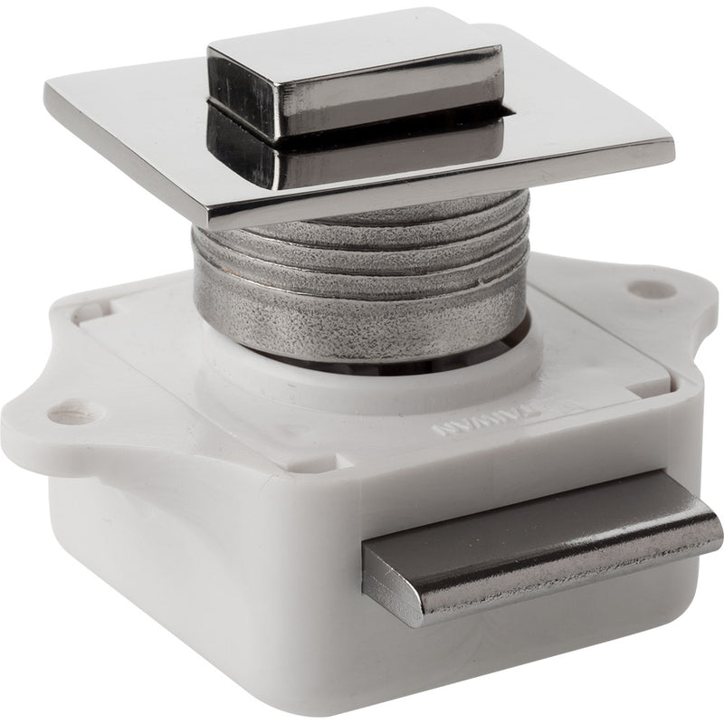 SeaDog Push Button Rim Latch  Square  Stainless SteelPlastic Housing 2253101