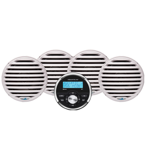 Aquatic AV Economy Gauge StereoSpeakers Kit  White EG200
