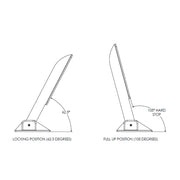 TACO Command Ratchet Hinge  1812  316 Stainless Steel Polished wHard Stop H250048
