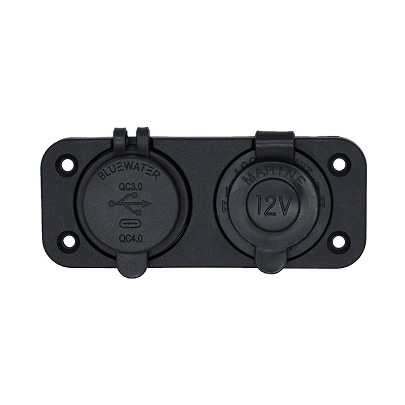 Bluewater Round Dual USBUSBC Charger 30004001A