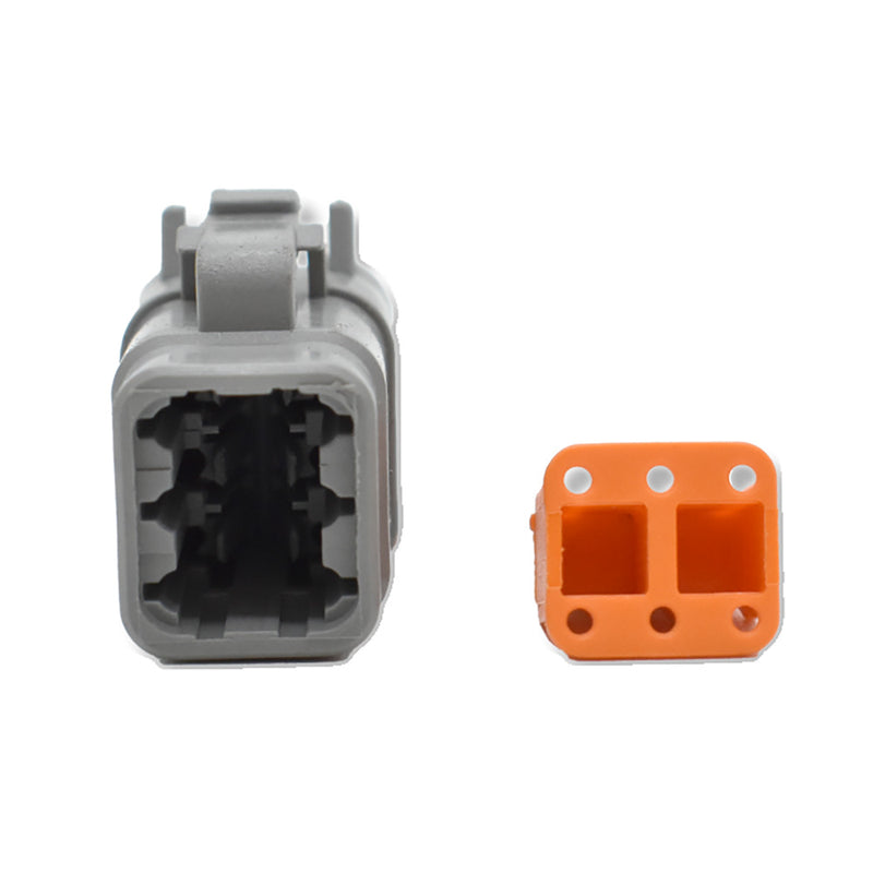 Bluewater 6 Position DTM Female Connector wWedge Lock DTM066S